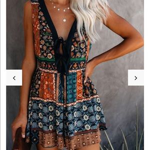 Vici Multicolor Bohemian Jumpsuit